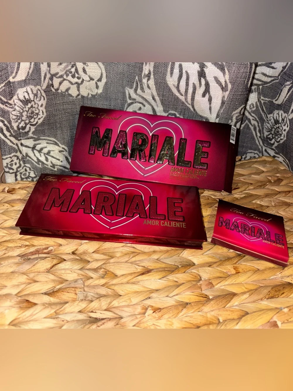 Too Faced Mariale Amor Caliente Eyeshadow Palette - pink, black, gold